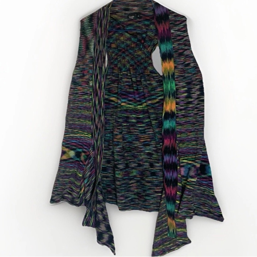 Twik Simons Women’s Sz S Rainbow Flowy Vest Colourful Boho Style Unique Summer